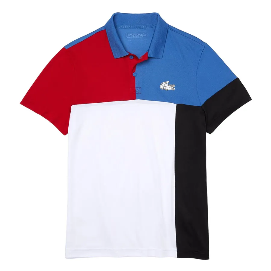 Thời trang Phối màu - Áo Polo Nam Lacoste Men's Sport Breathable Colorblock Piqué DH0850 CHS Phối Màu Size 4 - Vua Hàng Hiệu