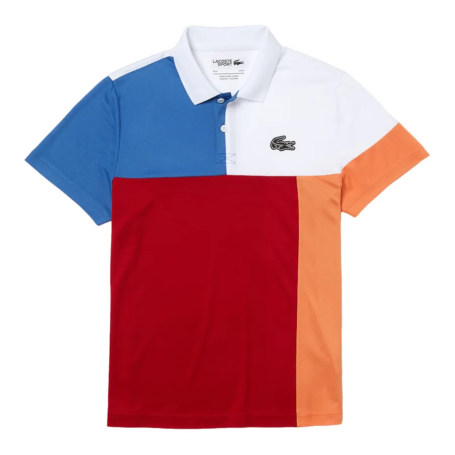Thời trang Phối màu - Áo Polo Nam Lacoste Men's Sport Breathable Colorblock Piqué DH0850 Y8C Phối Màu Size 3 - Vua Hàng Hiệu