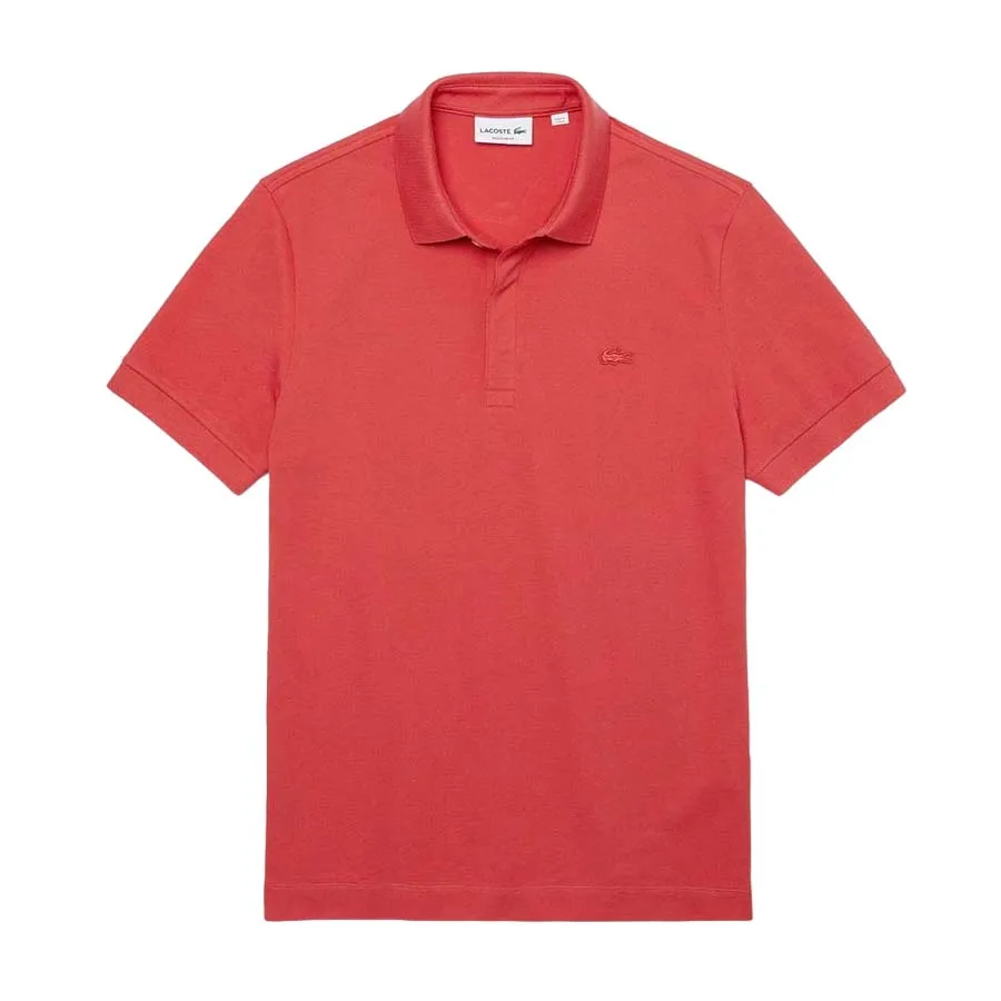 Thời trang - Áo Polo Nam Lacoste Regular Fit Polo Shirt PH5522 67G Màu Đỏ Hồng Size 2 - Vua Hàng Hiệu