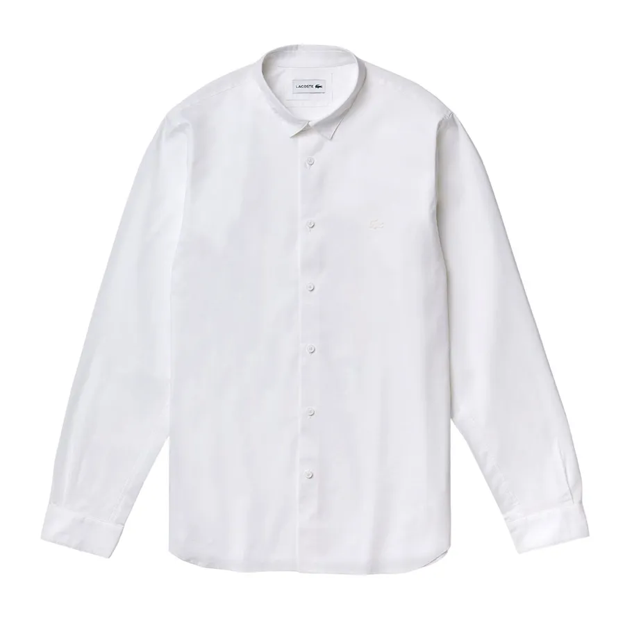 Thời trang Cotton, polyester, elastane - Áo Sơ Mi Nam Lacoste Men's Motion Breathable Stretch Shirt CH6140 001 Màu Trắng Size 40 - Vua Hàng Hiệu