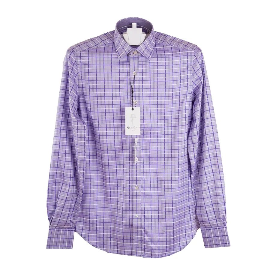 Áo Sơ Mi Nam Robert Graham Shirt Jared RGD1002R Màu Tím Size 14.5