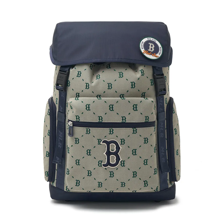 Túi xách MLB - Balo MLB Premium Outdoor Backpack Boston Red Sox 7ABKRM14N-43BGL Màu Xanh - Vua Hàng Hiệu