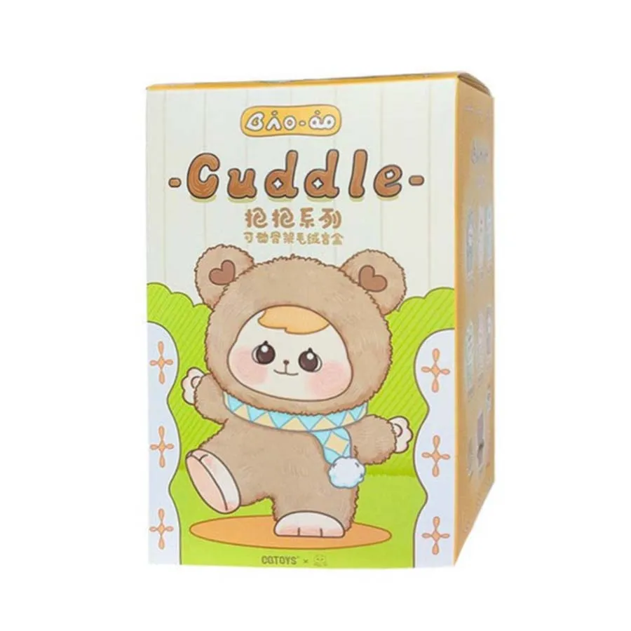 Móc Khóa CQTOYS Bao-ao Cuddle Series Plush Dolls Unopened Blind Box Màu Hồng