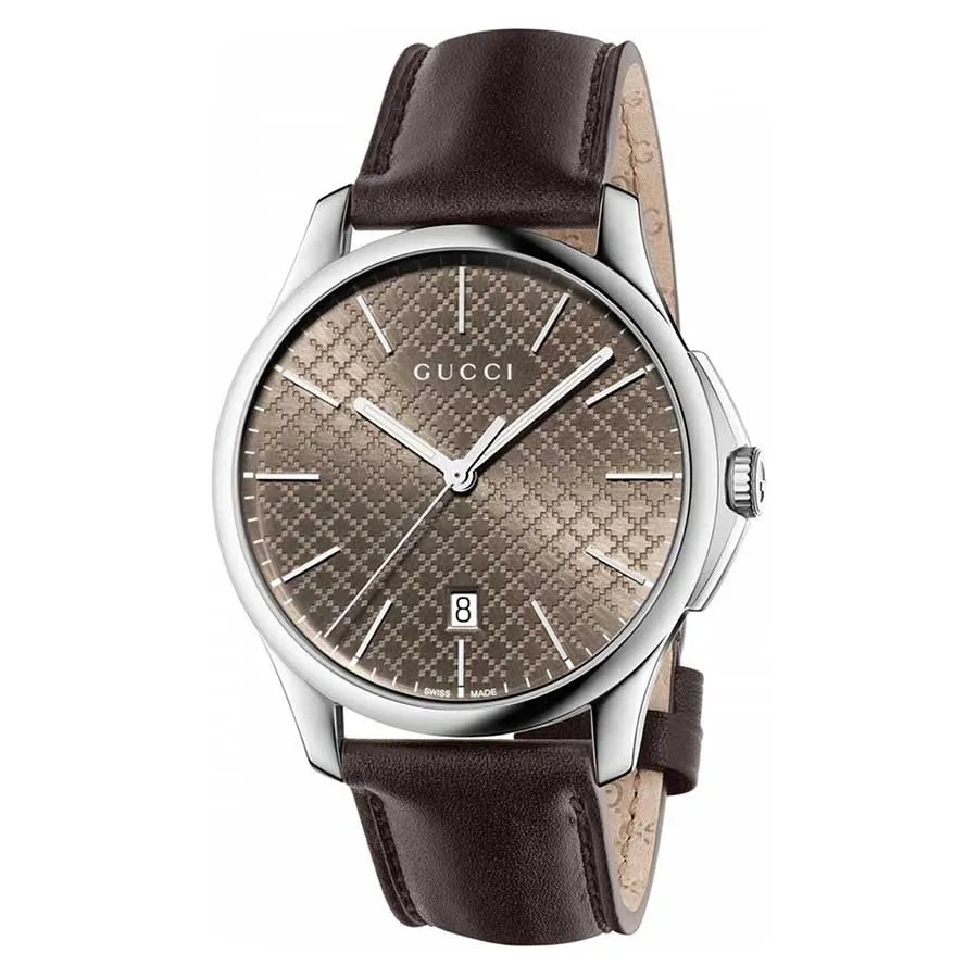 Đồng hồ Máy Quartz (Pin) - Đồng Hồ Nam Gucci G-Timeless Brown Dial Men’s Watch 40mm YA126318 Màu Nâu - Vua Hàng Hiệu