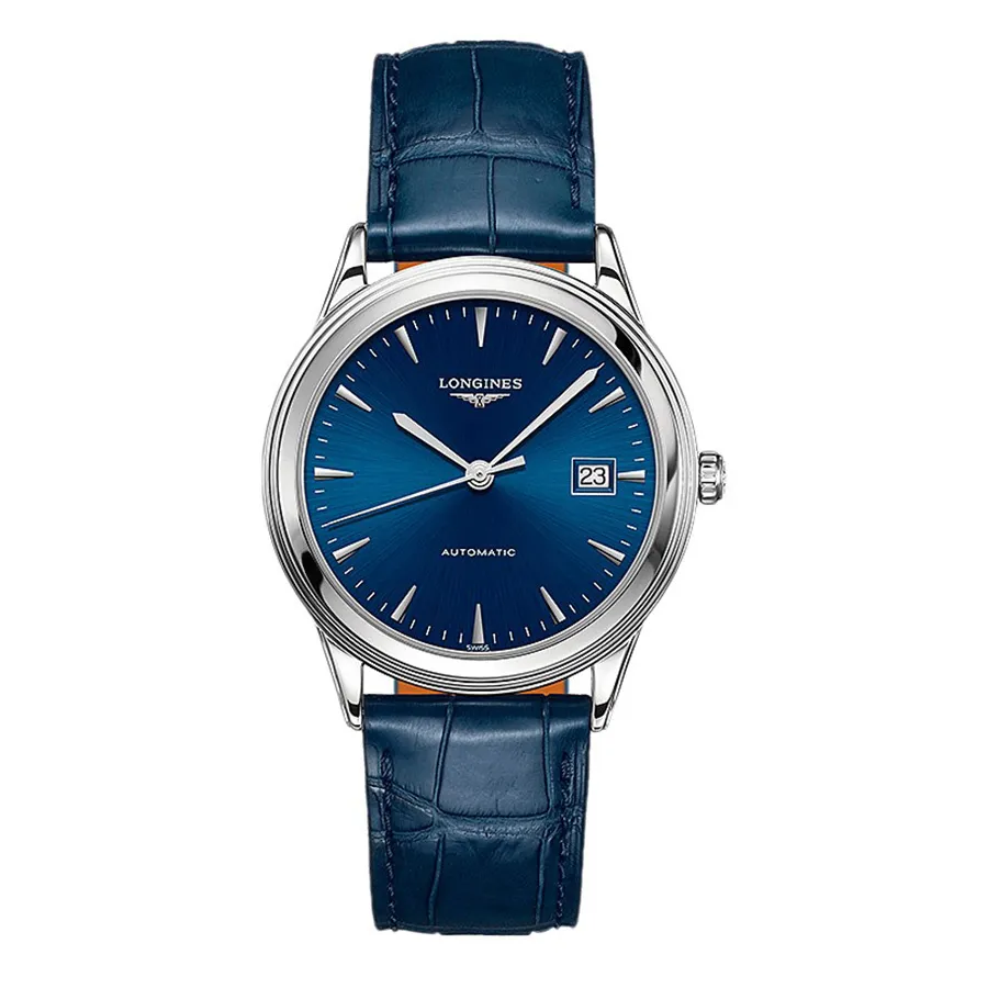 Đồng hồ Xanh lam - Đồng Hồ Nam Longines Flagship Watch L4.974.4.92.2 Màu Xanh Lam - Vua Hàng Hiệu