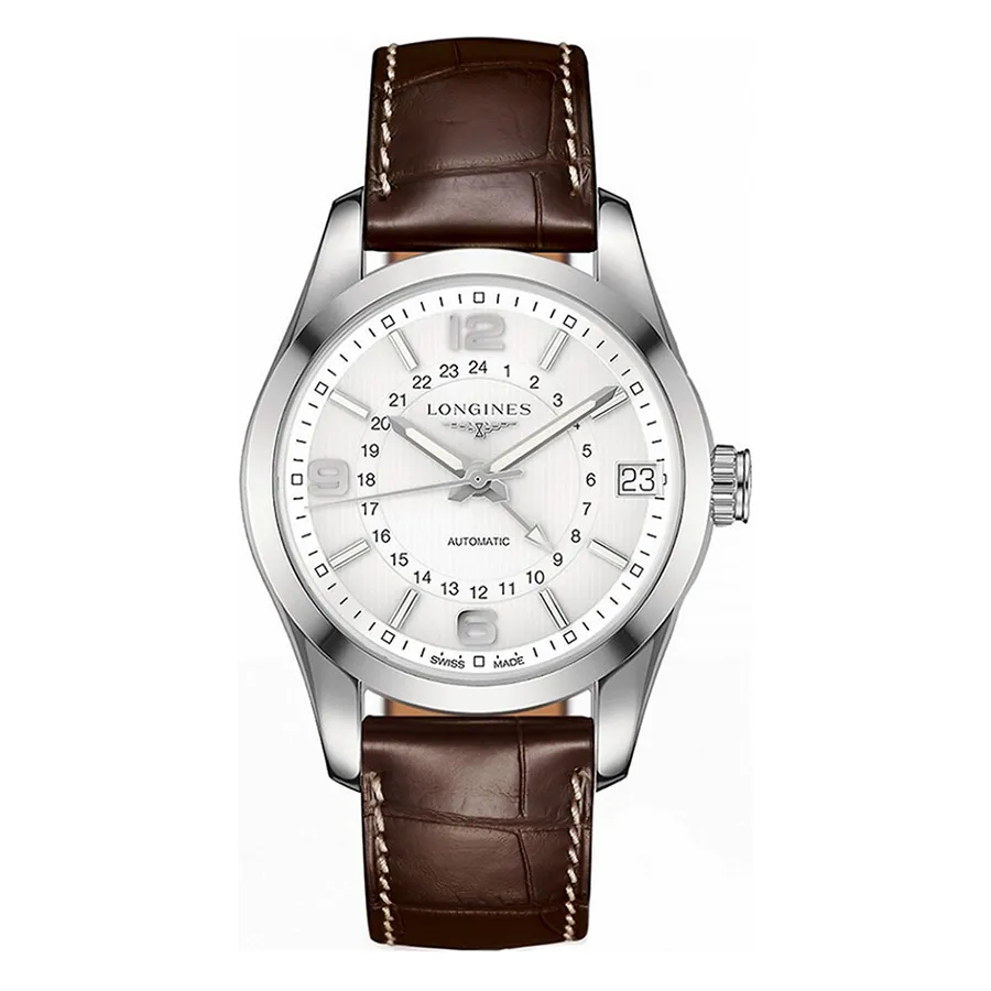 Đồng hồ - Đồng Hồ Nam Longines L2.799.4.76.3 Màu Nâu Bạc - Vua Hàng Hiệu