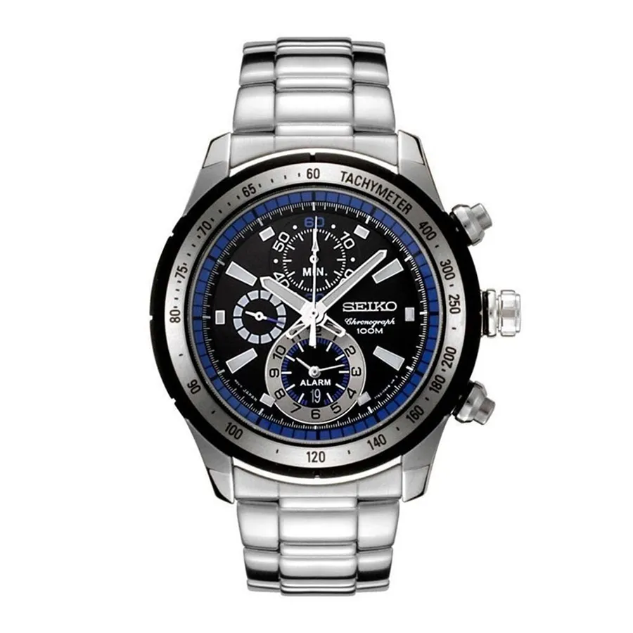 Đồng hồ Máy Quartz (Pin) - Đồng Hồ Nam Seiko Chronograph SNAC85P1 Màu Bạc - Vua Hàng Hiệu