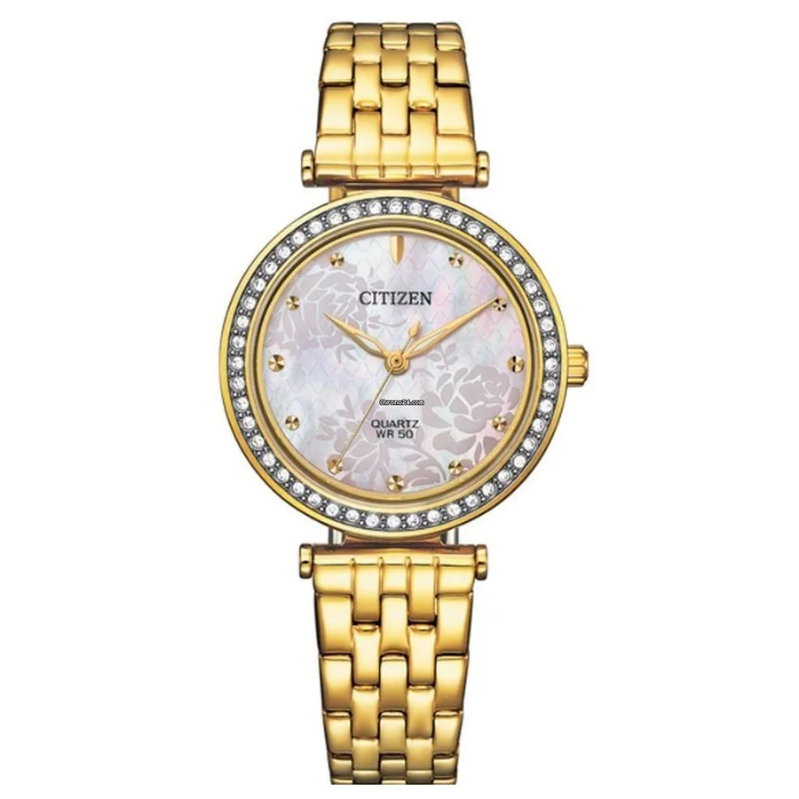 Đồng hồ Nhật Bản - Đồng Hồ Nữ Citizen Quartz Women Watch ER0219-51D Màu Vàng Gold - Vua Hàng Hiệu