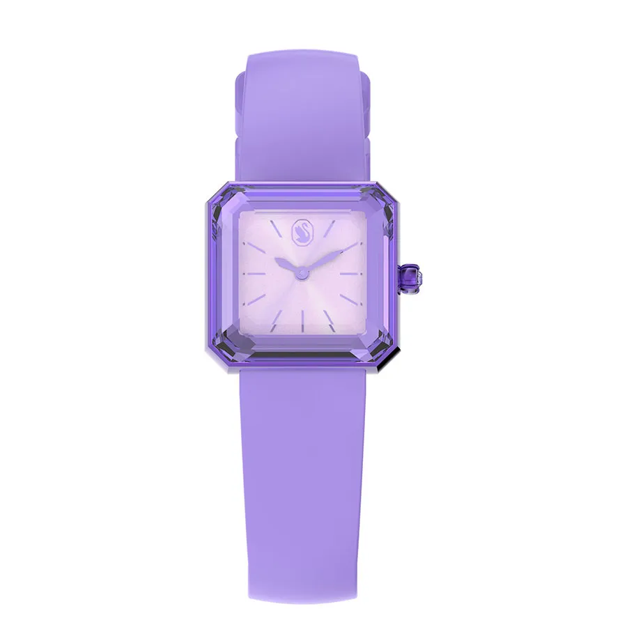 Đồng hồ Dây Silicone - Đồng Hồ Nữ Swarovski Silicone Strap Watch 5624376 Màu Tím - Vua Hàng Hiệu