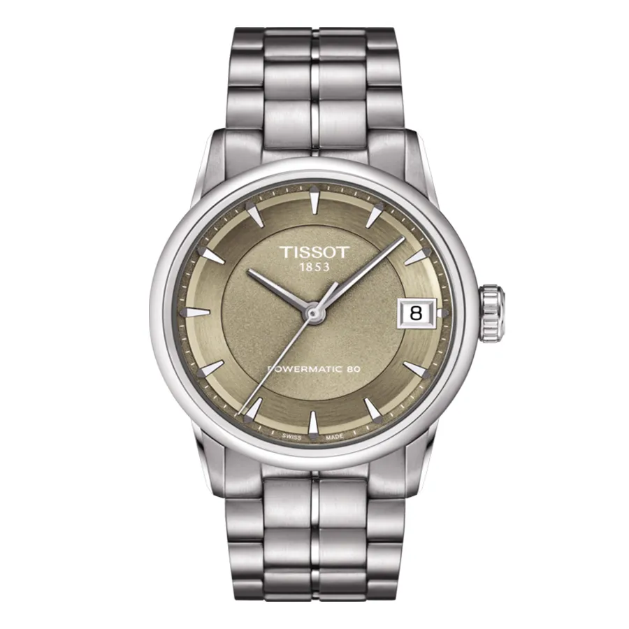 Tissot - Đồng Hồ Nữ Tissot Luxury Automatic Bronze Dial Ladies T086.207.11.301.00 Màu Bạc - Vua Hàng Hiệu