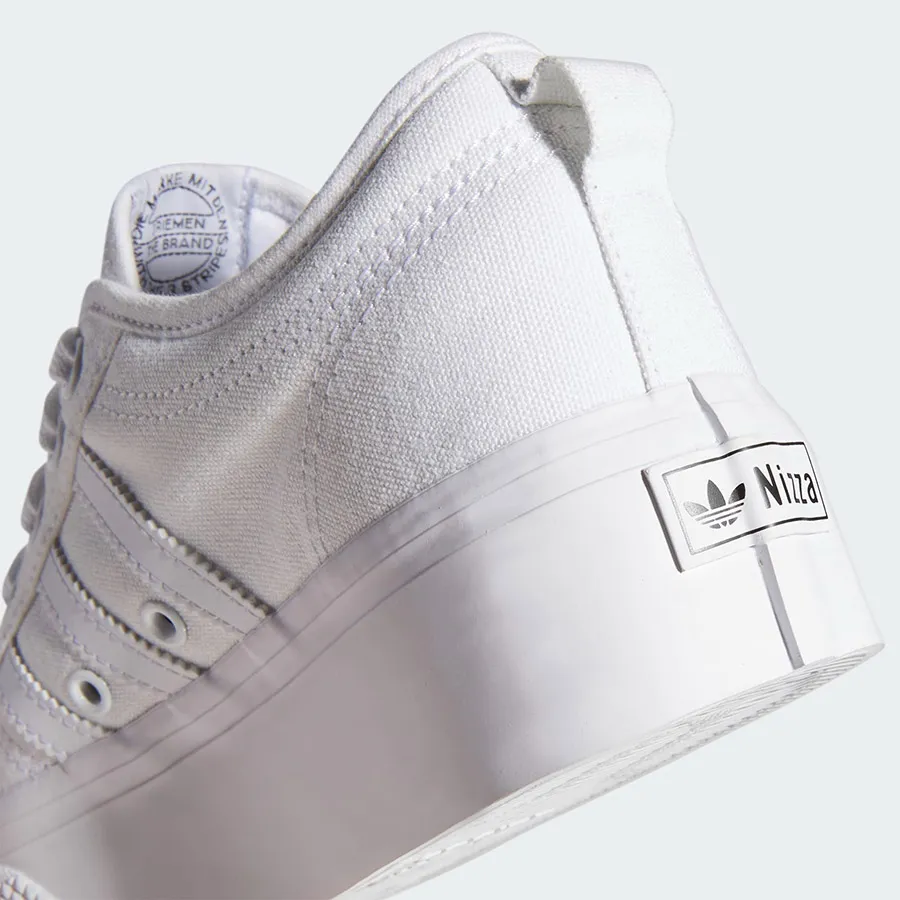 Giày Thể Thao Nữ Adidas Nizza Platform Shoes FV5322 Màu Trắng Size