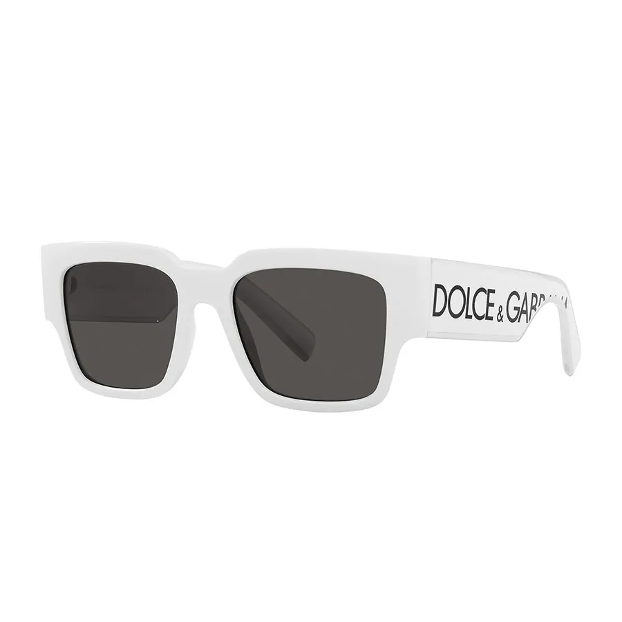 Kính mắt Dolce & Gabbana - Kính Mát Dolce & Gabbana D&G Square Sunglasses DG6184 331287 Màu Xám/Trắng - Vua Hàng Hiệu