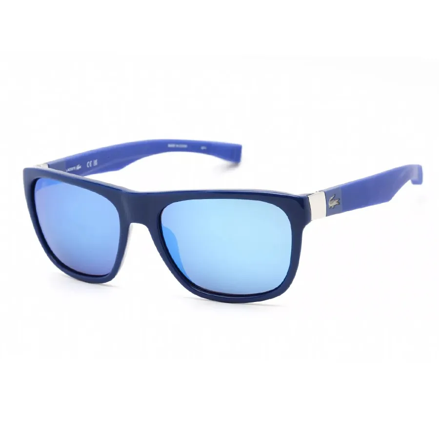 Kính mắt Unisex - Kính Mát Lacoste Sunglasses L664S 414 55 Màu Xanh Blue - Vua Hàng Hiệu