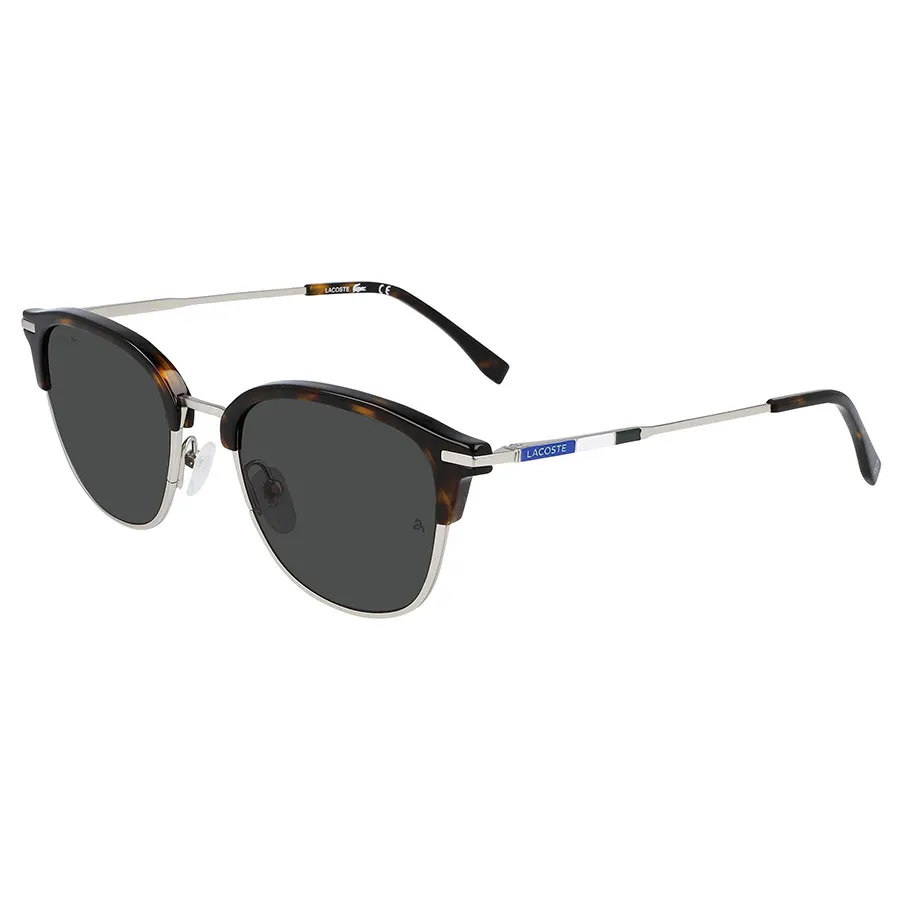 Kính mắt Xám bạc - Kính Mát Nam Lacoste Grey Oval Men Sunglasses L106SND 045 52 Màu Xám Bạc - Vua Hàng Hiệu