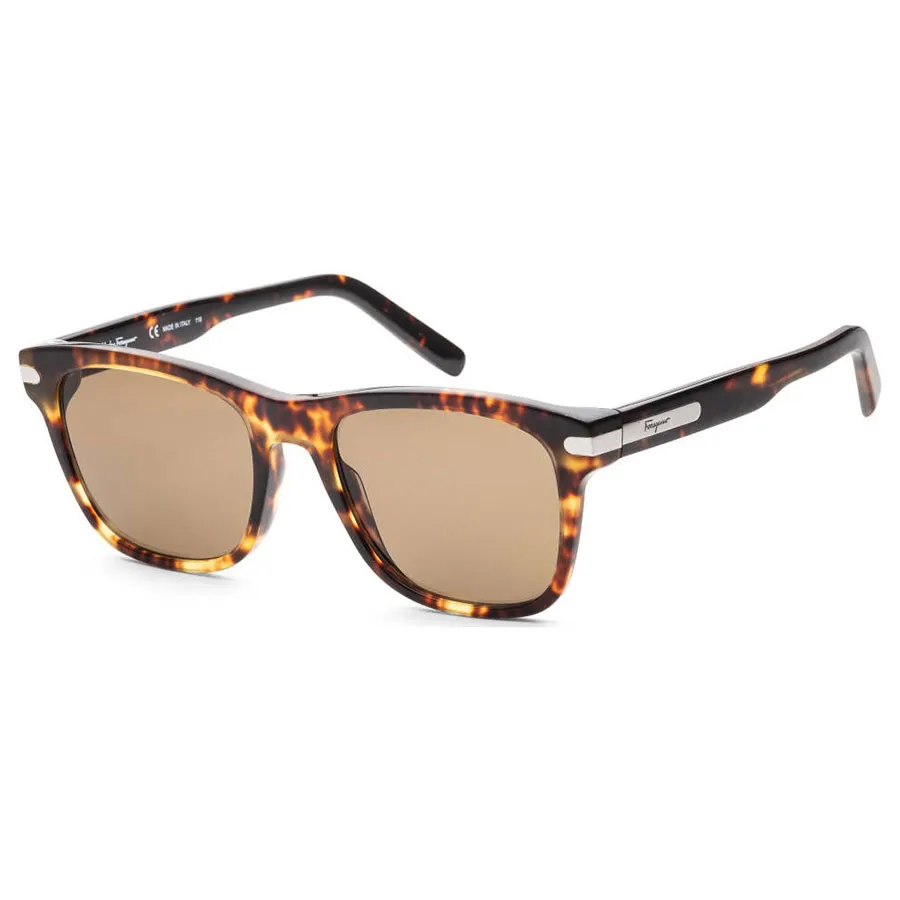 Salvatore Ferragamo - Kính Mát Nam Salvatore Ferragamo Fashion 54mm Dark Tortoise Sunglasses SF936S-5419219 Màu Nâu Vàng - Vua Hàng Hiệu