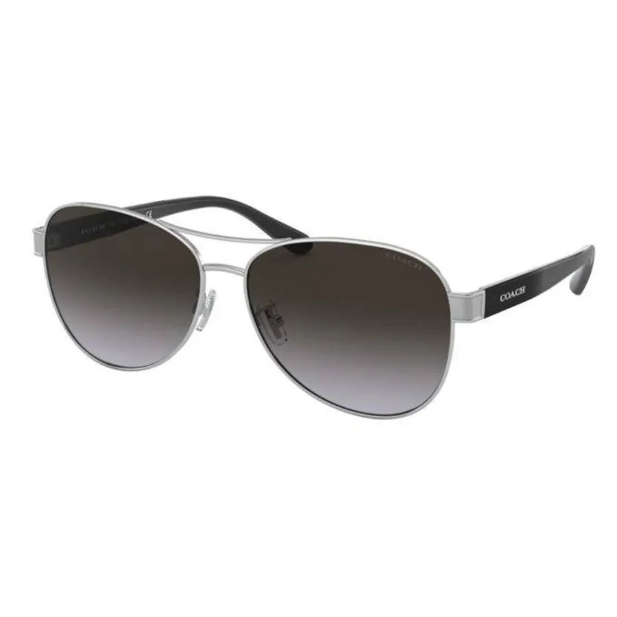 Kính mắt Xám bạc - Kính Mát Nữ Coach Women's Sunglasses HC7115-90018G Màu Xám Bạc - Vua Hàng Hiệu