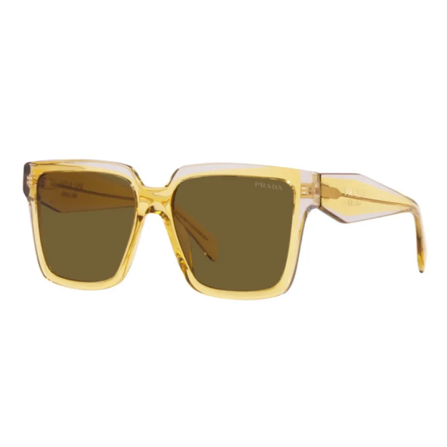 Prada - Kính Mát Nữ Prada Sunglasses PR24ZS 14I01T Màu Nâu Vàng - Vua Hàng Hiệu