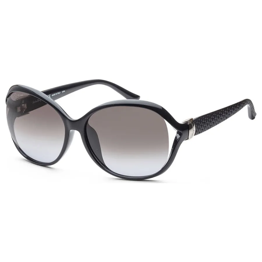 Salvatore Ferragamo - Kính Mát Nữ Salvatore Ferragamo Fashion 61mm Black Sunglasses SF770SA-001 Màu Đen - Vua Hàng Hiệu