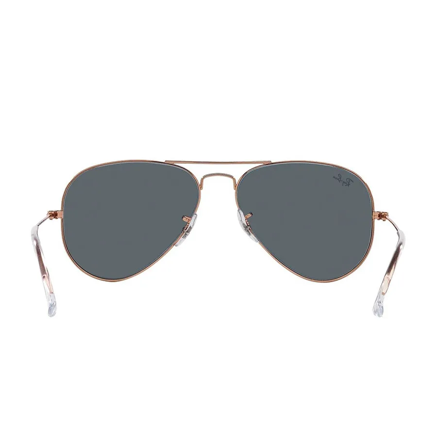 Kính Mát Rayban Aviator Rose Gold Blue Pilot Sunglasses RB3025 9202R5 58  Màu Xanh
