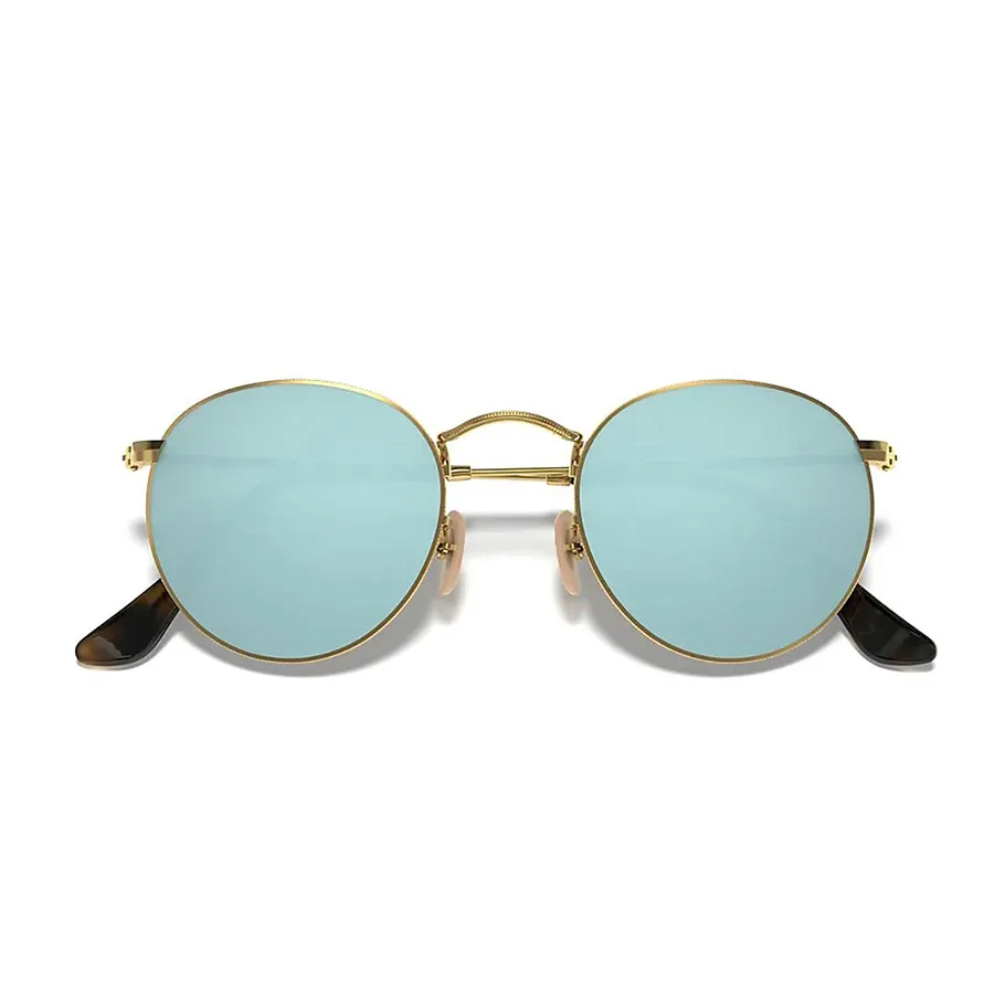 Kính Mát Rayban Round Flash Lenses Sunglasses RB3447N 001/30 50