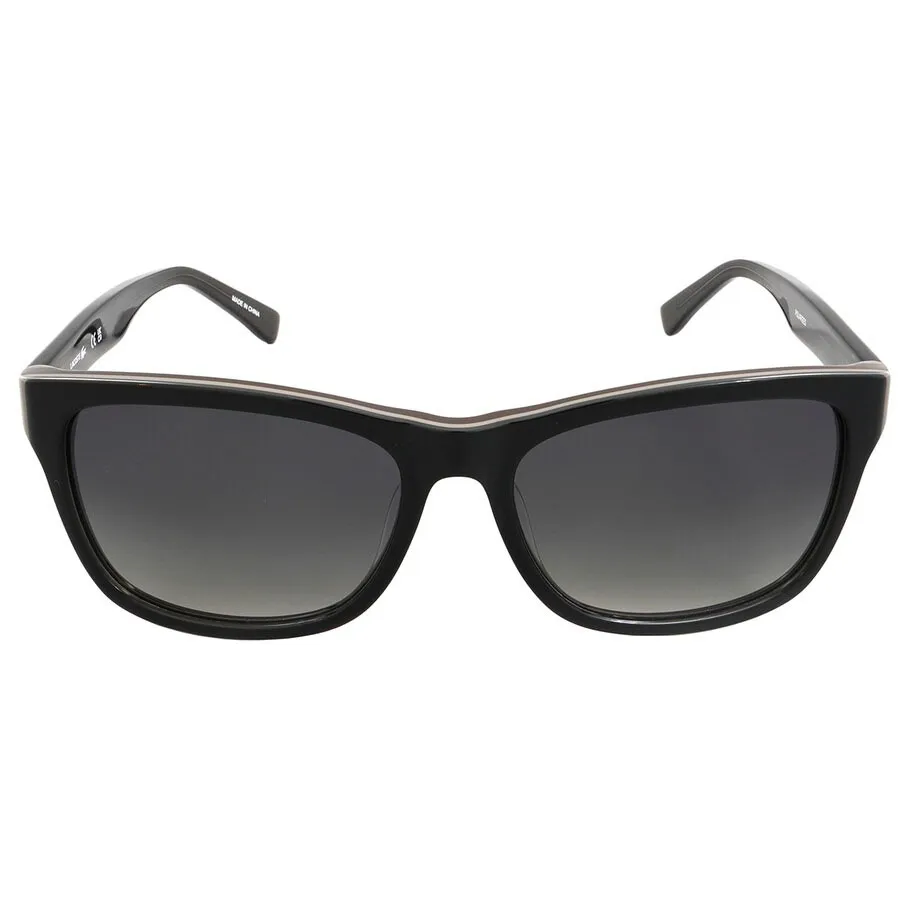 Kính mắt Đen xám - Kính Mát Unisex Lacoste Polarized Grey Square Sunglasses L683SP 001 55 Màu Đen Xám - Vua Hàng Hiệu