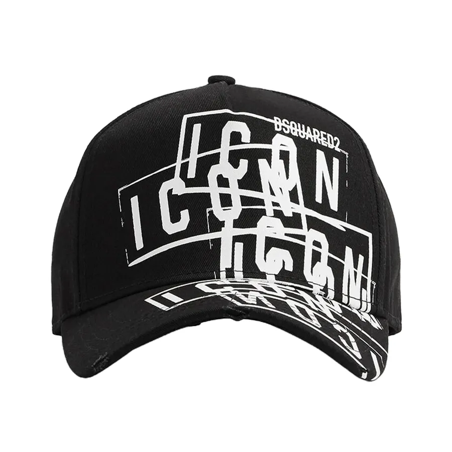 Mũ Dsquared2 Icon Stamp Baseball Cap BCM0789 05C00001 M063 Màu Đen