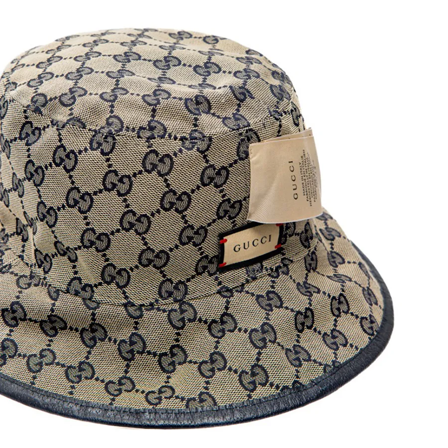 Mũ Gucci Hat M Bob Double Bace 700851 4HAOU 4068 Màu Xanh  display picture 2