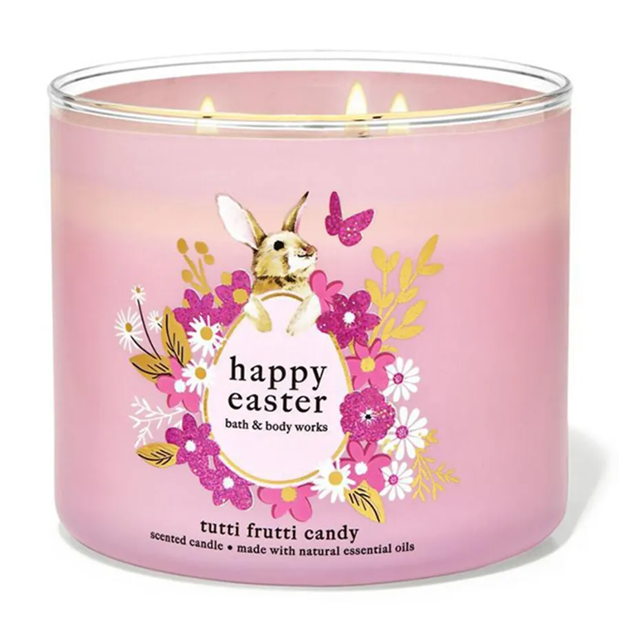 Nến thơm - Nến Thơm Bath & Body Works Happe Easter Tutti Frutti Candy 411g - Vua Hàng Hiệu
