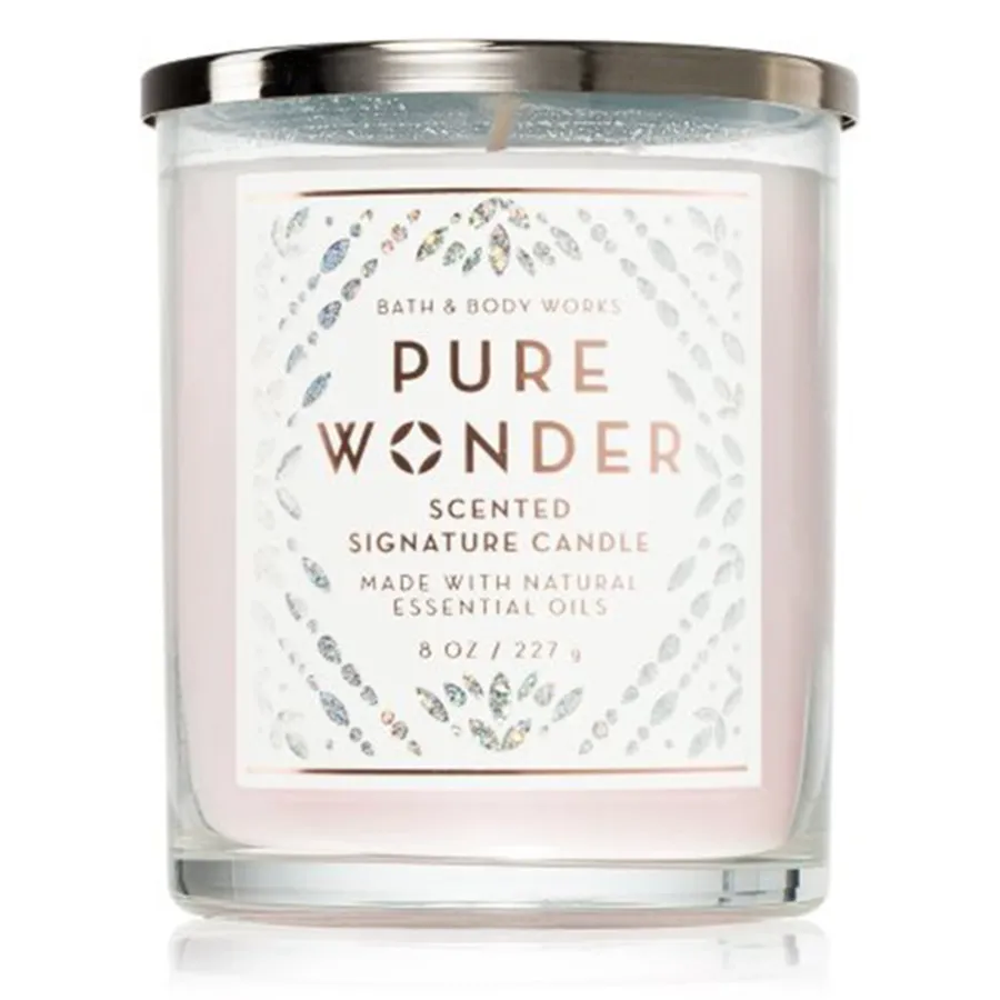 Nến thơm - Nến Thơm Bath & Body Works Pure Wonder 227g - Vua Hàng Hiệu