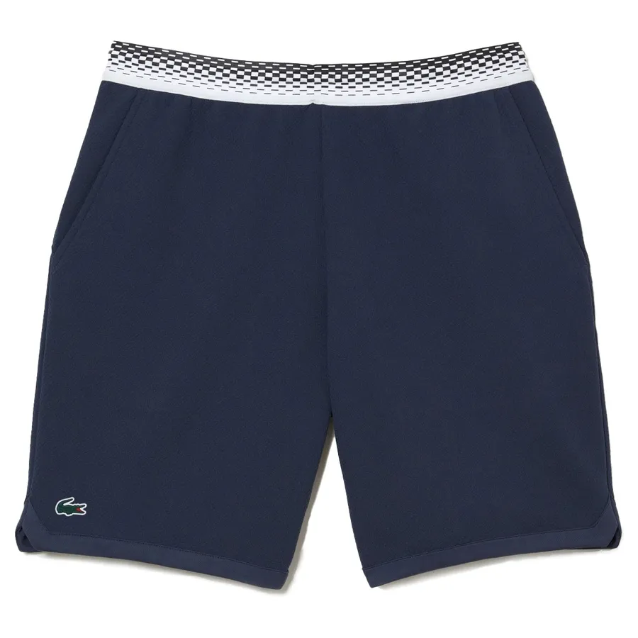 Thời trang Polyester - Quần Short Nam Lacoste Tennis x Daniil Medvedev Mesh Shorts Regular Fit GH5209 KXE Màu Xanh Navy Size 3 - Vua Hàng Hiệu