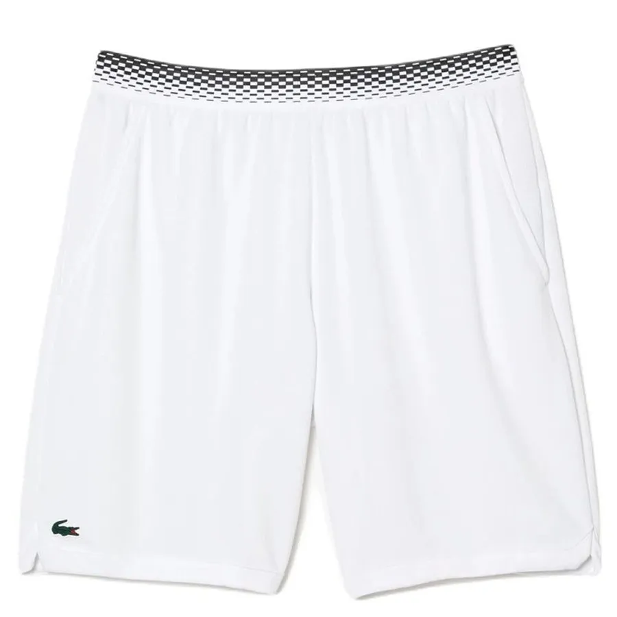 Quần Short Nam Lacoste Tennis X Daniil Medvedev Mesh White GH5209 001