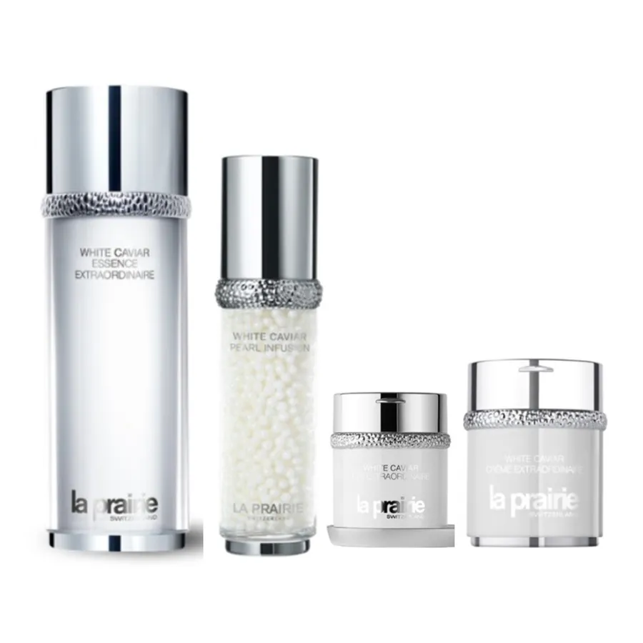 Mỹ phẩm La Prairie - Set Dưỡng Trắng Da La Prairie White Caviarill Luminating And Firming 4 Món - Vua Hàng Hiệu