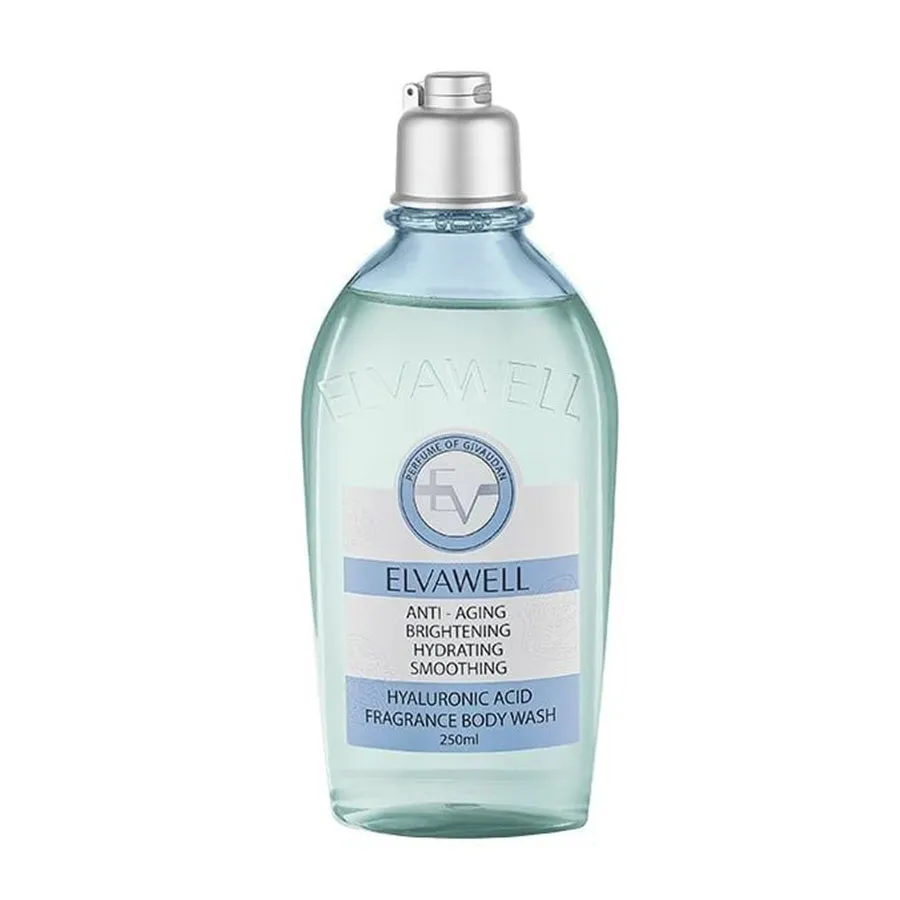 Sữa Tắm Hương Nước Hoa Cấp Ẩm Elvawell Hyaluronic Acid Fragrance Body Wash 250ml