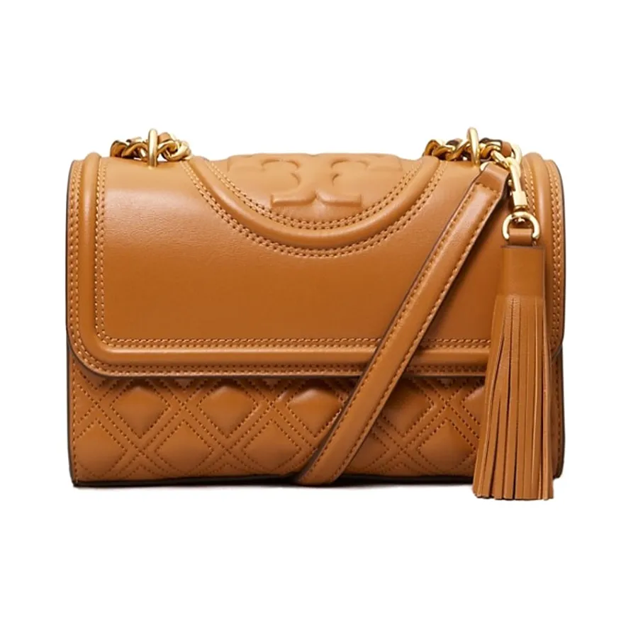 Tory Burch - Túi Đeo Chéo Nữ Tory Burch Small Fleming Convertible Leather Shoulder Bag 75576 Kobicha Màu Nâu - Vua Hàng Hiệu