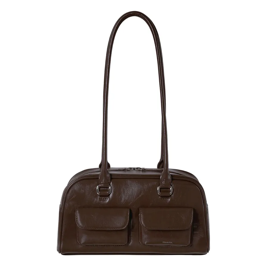 Túi Đeo Vai Nữ Stand Oil Chubby Bag Marron Màu Nâu