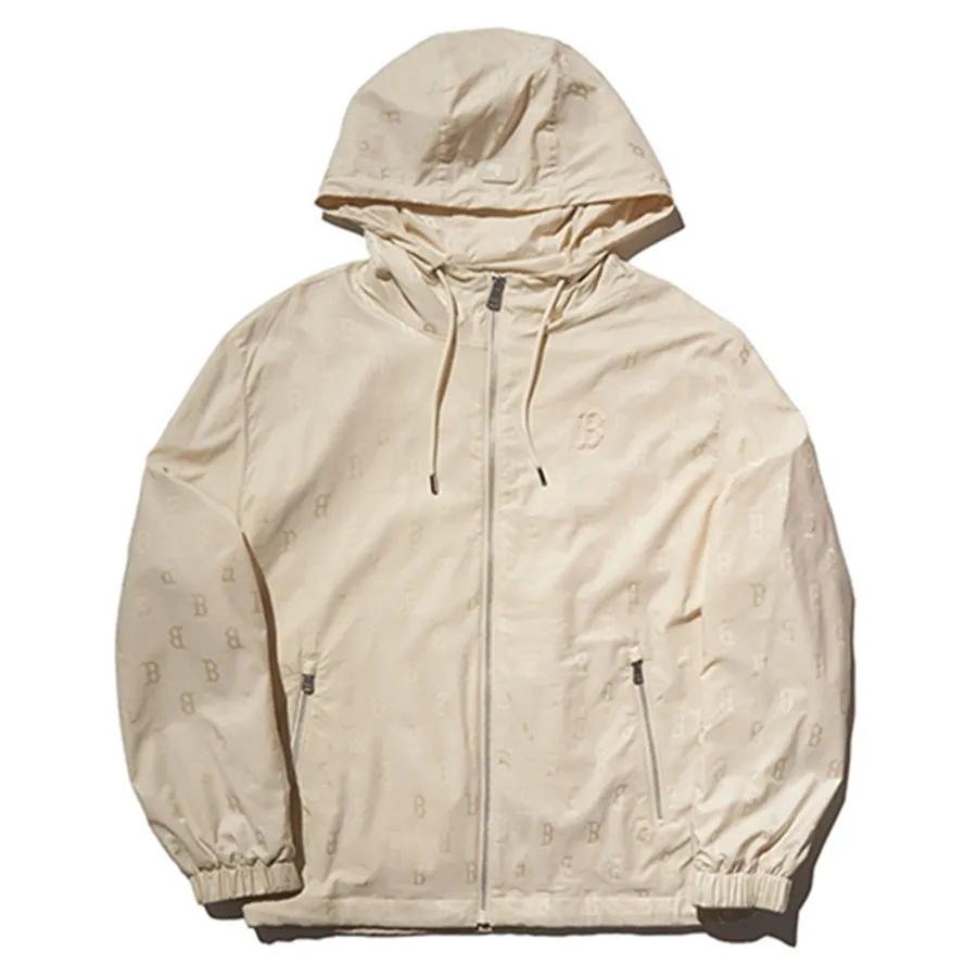 Áo Khoác Gió MLB Classic Monogram Tonetone JQD Windbreaker Boston Redsox 3AWJM0444-43CRD Màu Be Size XS | Vua Hàng Hiệu