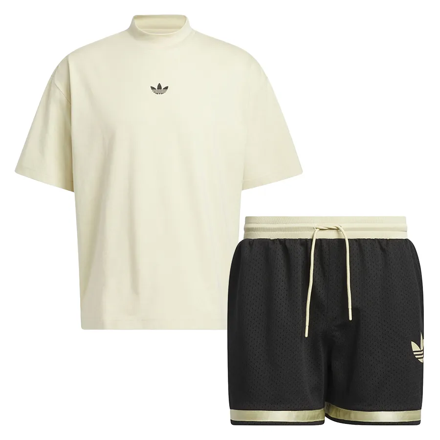 Bộ Thể Thao Unisex Adidas Basketball Beigie IN4214/IM9643 Màu Be Đen ...