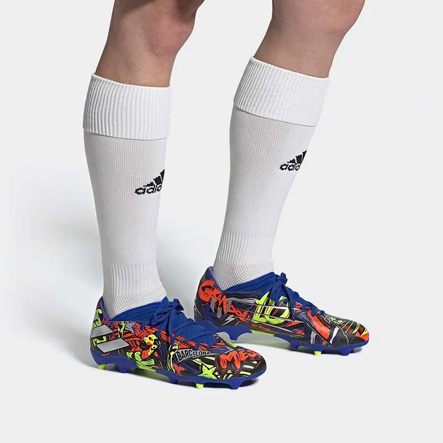 Giày Thể Thao Adidas Nemeziz Messi Firm Ground Cleats Shoes EH0591 Màu  Xanh Size 41