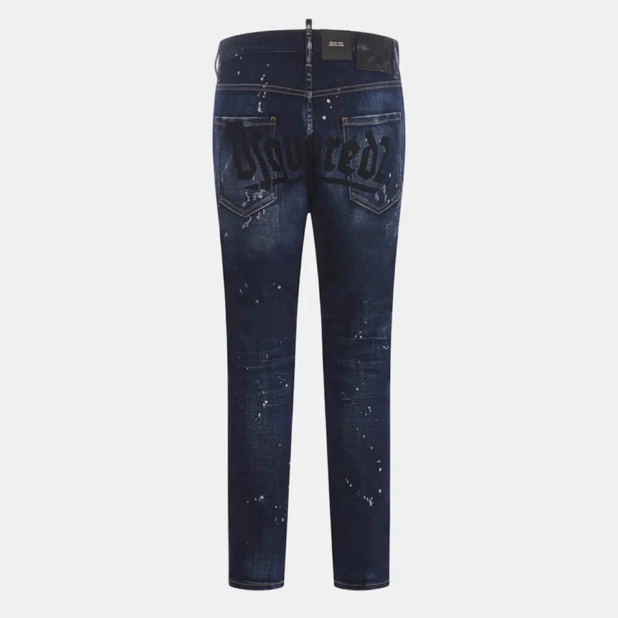 新品 44 DSQUARED2 Relax Long Crotch 17457 Men's luxury jeans - Dsquared2 black Relax Long Crotch jeans