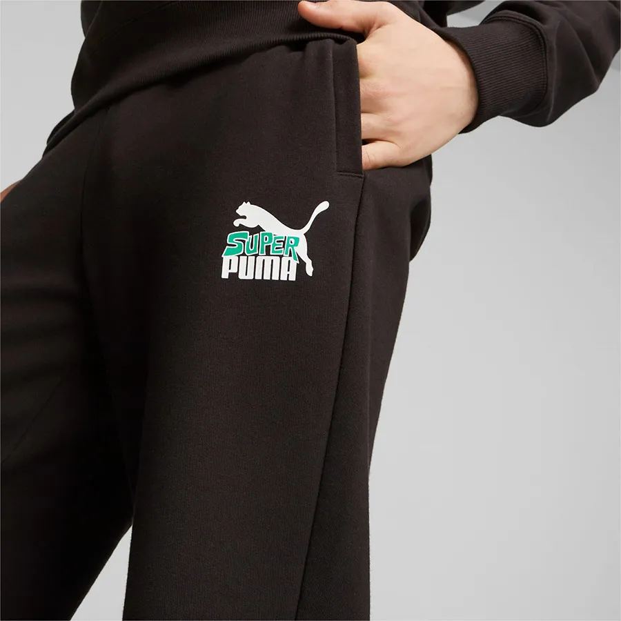Quần Nỉ Nam Puma Classics Men's Super Sweatpants 621310-01 Màu Đen Size M