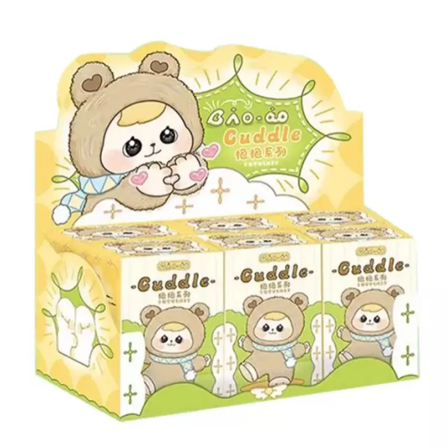 Set Móc Khóa CQTOYS Bao-ao Blindbox Cuddle 6 Chiếc Phối Màu