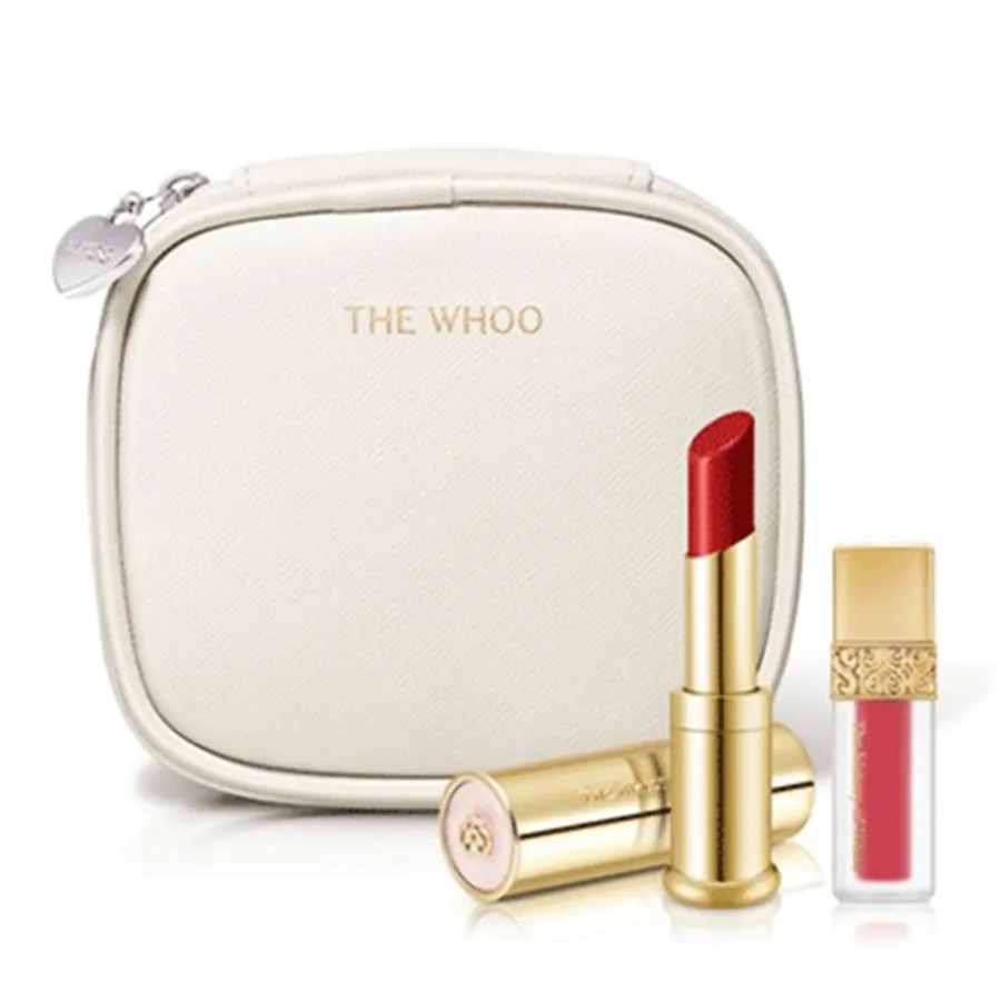 Set Son Dưỡng Môi Whoo Glow Lip Balm Special Winered 3 Món