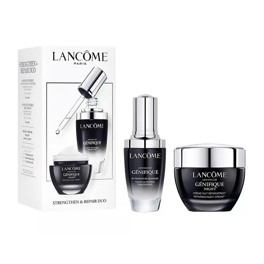Set Tinh Chất Và Kem Dưỡng Hỗ Trợ Phục Hồi, Trẻ Hóa Da Lancôme