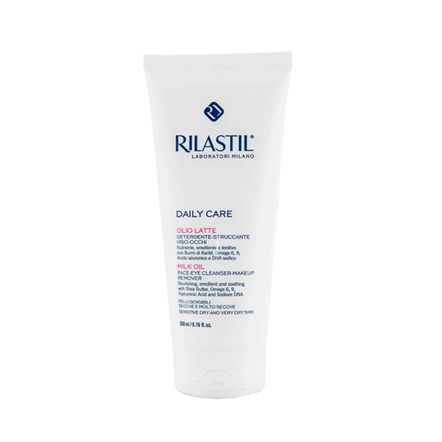 Sữa Rửa Mặt Cho Da Nhạy Cảm Rilastil Daily Care Milk Oil 200ml