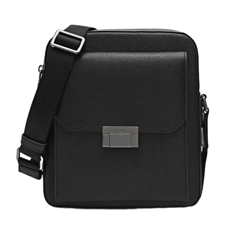 Túi Đeo Chéo Nam Pedro Henry Leather Sling Crossbody Bag Black PM2-26320147 Màu Đen
