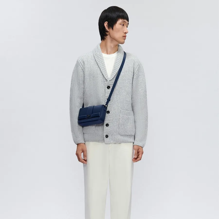 Túi Đeo Vai Pedro Icon Leather Sling Shoulder Bag Navy PM2 