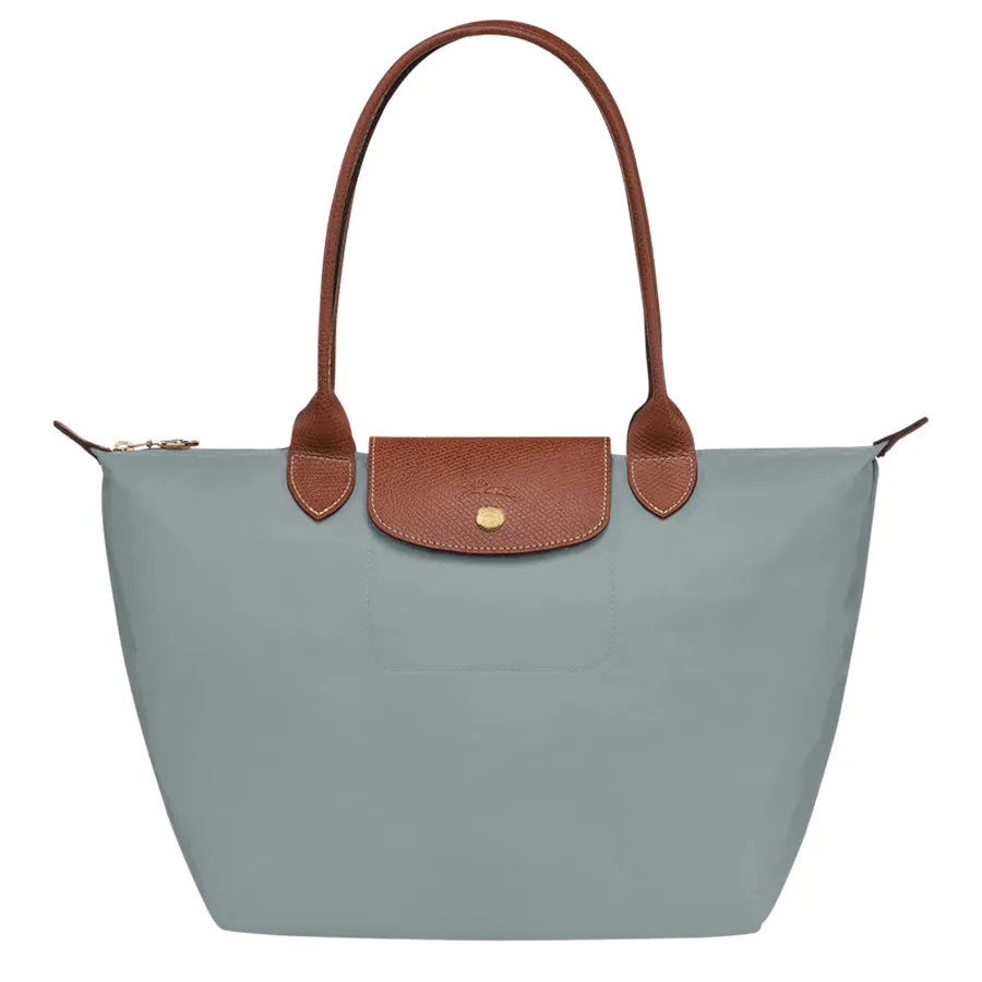 Túi Xách Nữ Longchamp Le Pliage Original M Bag Recycled Canvas Acier L2605089P80 Màu Xanh Xám