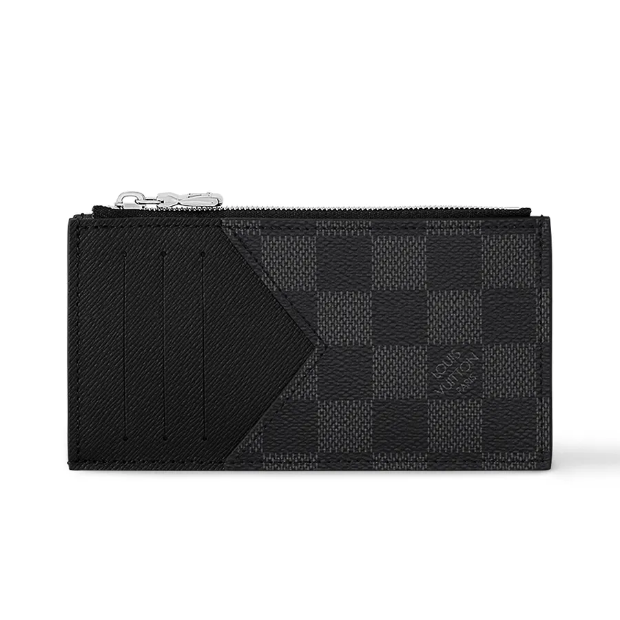 Ví Đựng Thẻ Louis Vuitton LV Coin Card Holder N64038 Màu Đen/Xám