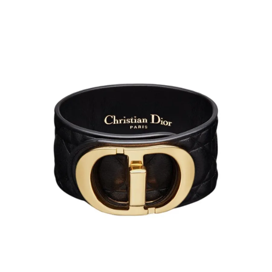 Vòng Đeo Tay Nữ Dior 30 Montaigne Bracelet Màu Đen Size S N-HM
