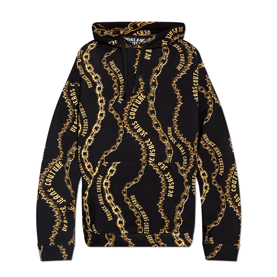 Áo Hoodie Nam Versace Jeans Couture Sweatshirt 77GAI3L0 FS160 G89 Màu Đen Size XS